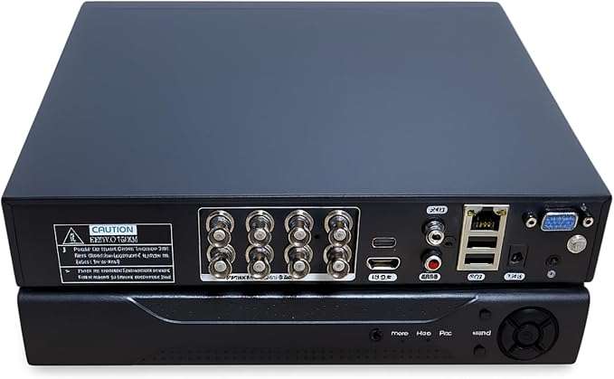 8 Channel DVR for Cameras  1080P Full HD Recording, Compatible with Android & iOS Smartphones via A