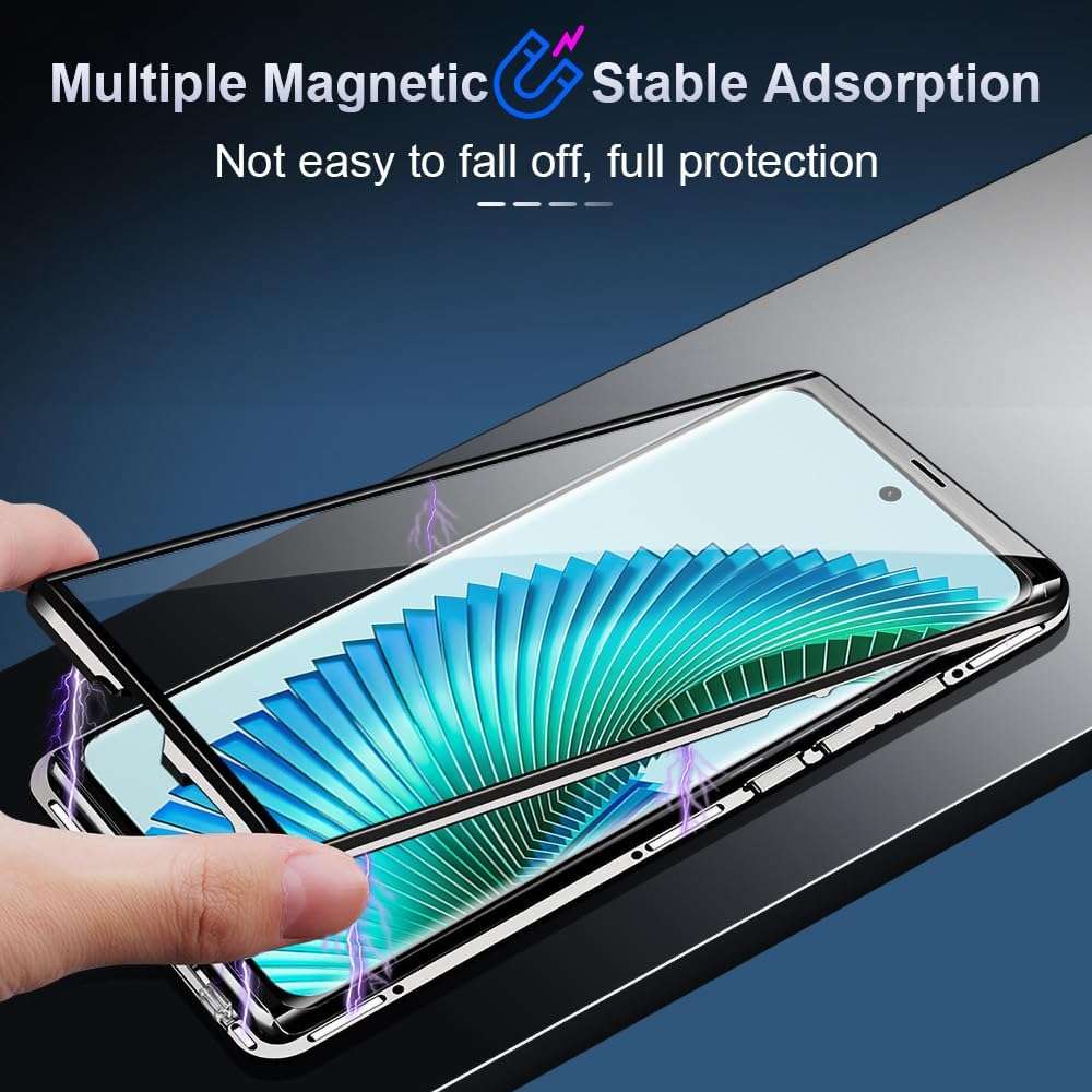 Magnetic tempered glass case for Redmi Note13 Pro 5G Redmi Note 13 Pro 5G
