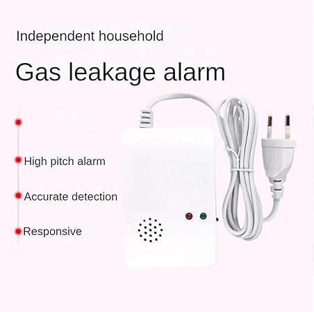 Natural Gas Detector Alarm Independent Gas Detector Sensor Wall Mounted