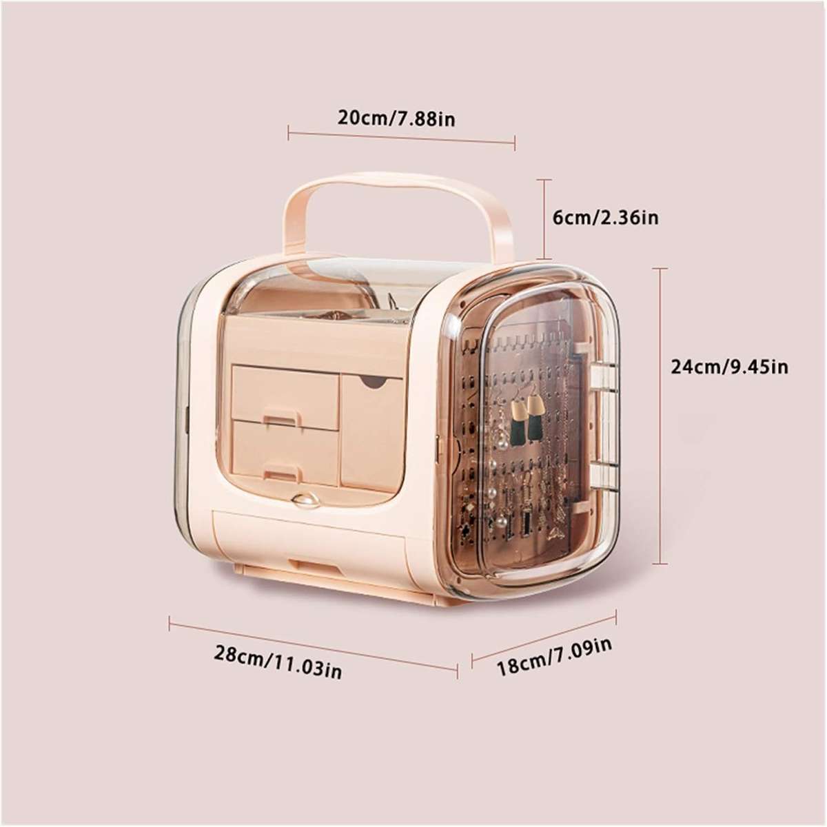 Jewellery Box for Women Jewelry Box for Women Acrylic Jewelry Organizer for Earring Bangle Brac