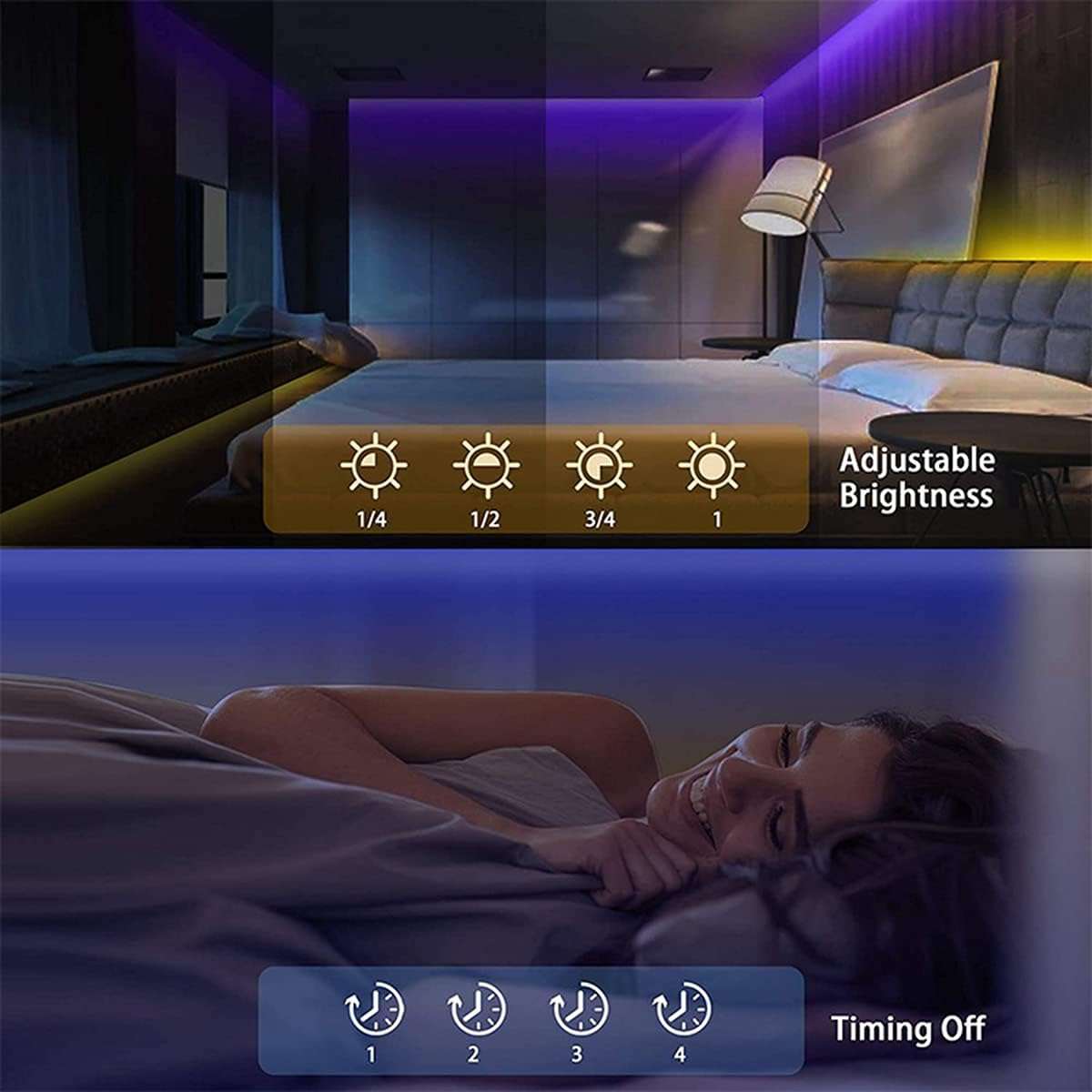 RGBIC IED STRIP 10 Meters Led Strip Lights,Music Sync,Color Changing