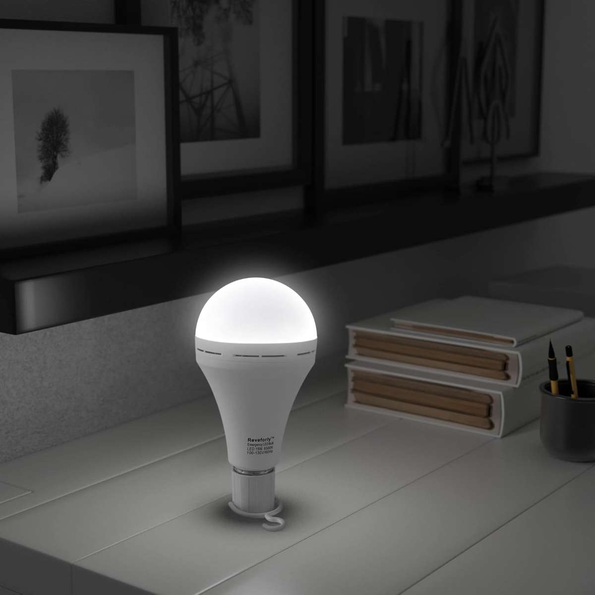 Rechargeable 7W E27 Emergency LED Bulb with Battery (ES7WE27) Pack of 4 Units