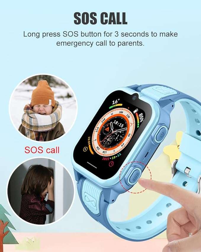 4G Kids Smartwatch Phone with GPS Tracker