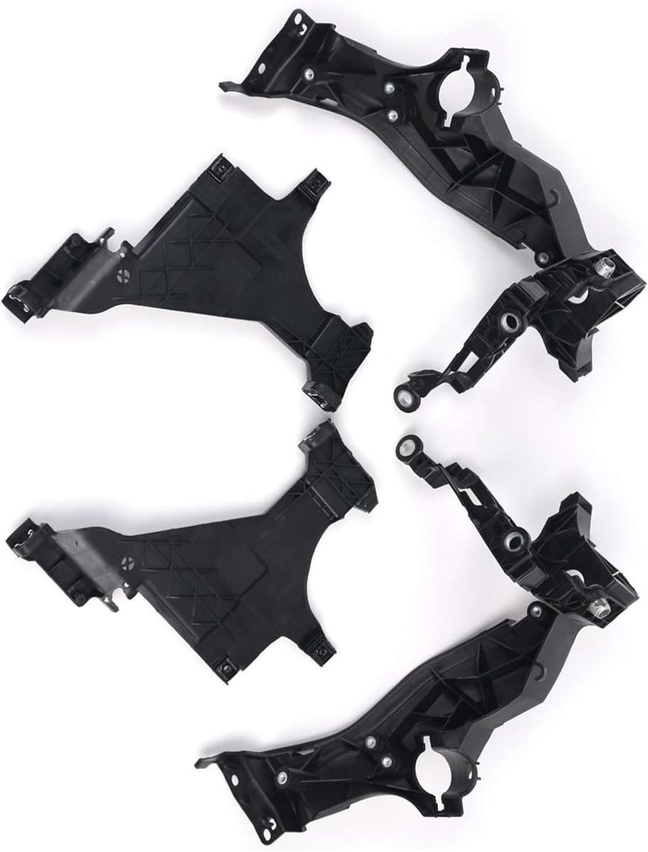 Front Headlight Mount Guide Support Bracket Set for 2012-2016 Replace 8T0941453B 8T0941454B 8T080560