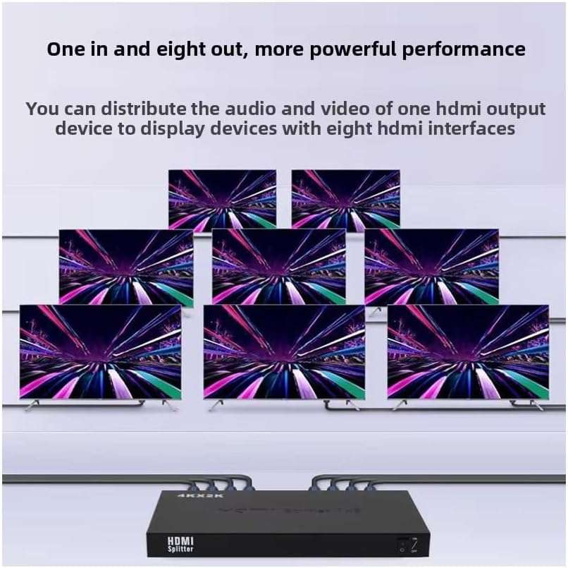 HDMI Splitter 1x8, 1 Input to 8 Output