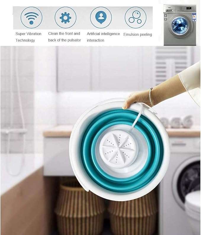 Portable Ultrasonic Turbine Washing Machine