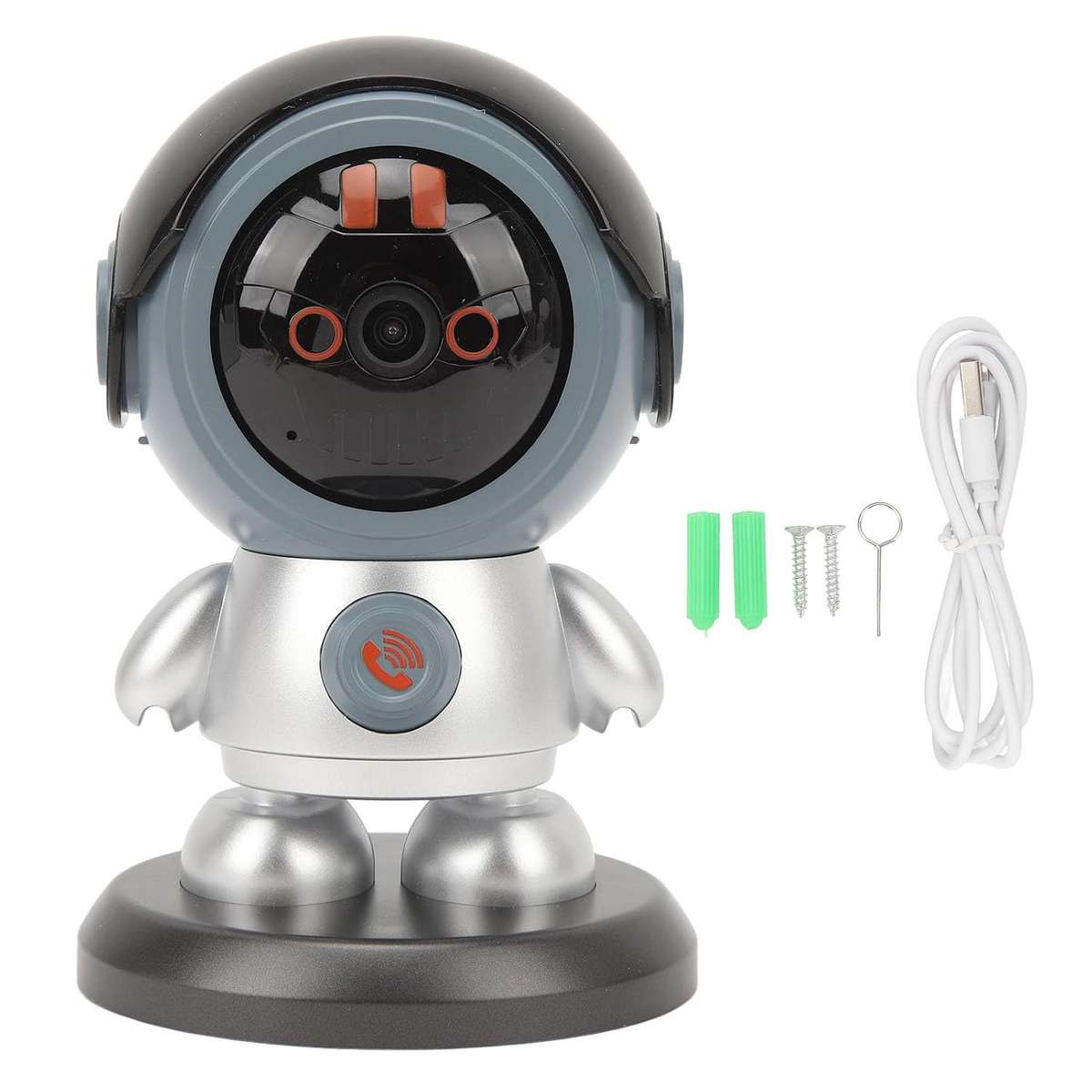 WiFi Robot Camera, 1080P Detection Camera, 6X Zoom Security Camera for iOS, 24 Hour Security Guard.