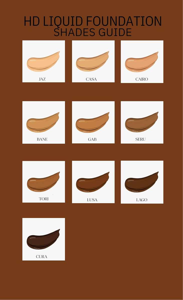 Dsync HD Liquid Foundation 30ml LUSA | SPF 30, 16hr Wear, Full Coverage Matte | Medium to Deep