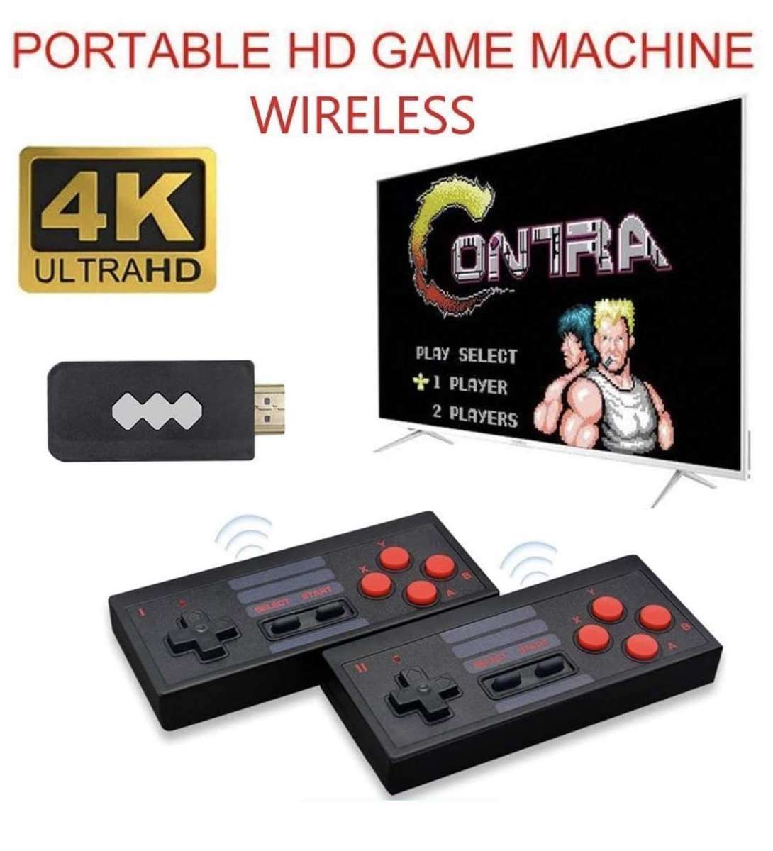 Wireless 4K Build in 660 Classic Games 8Bit Super HD Two Players HDMI Wireless Mini Video Game Cons