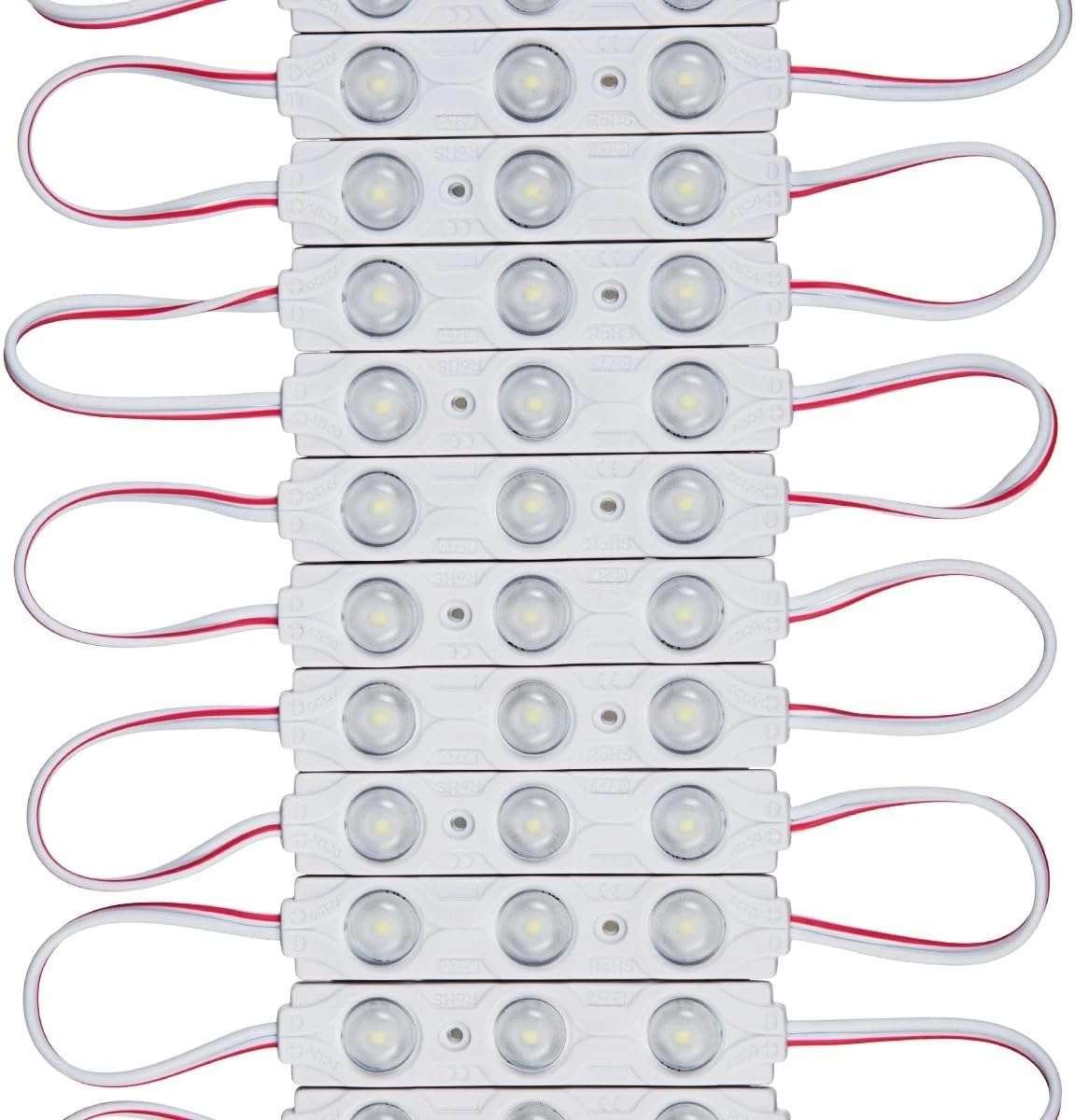 20×1W SIGN LED DC 12V 3 SMD MODULE WATERPROOF SUPER BRIGHT - WARM WHITE