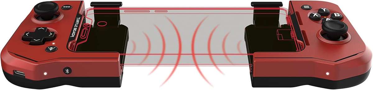 Turtle Beach Atom Mobile Gaming Controller for Android 8.0 (Red/Black) - Smartphone