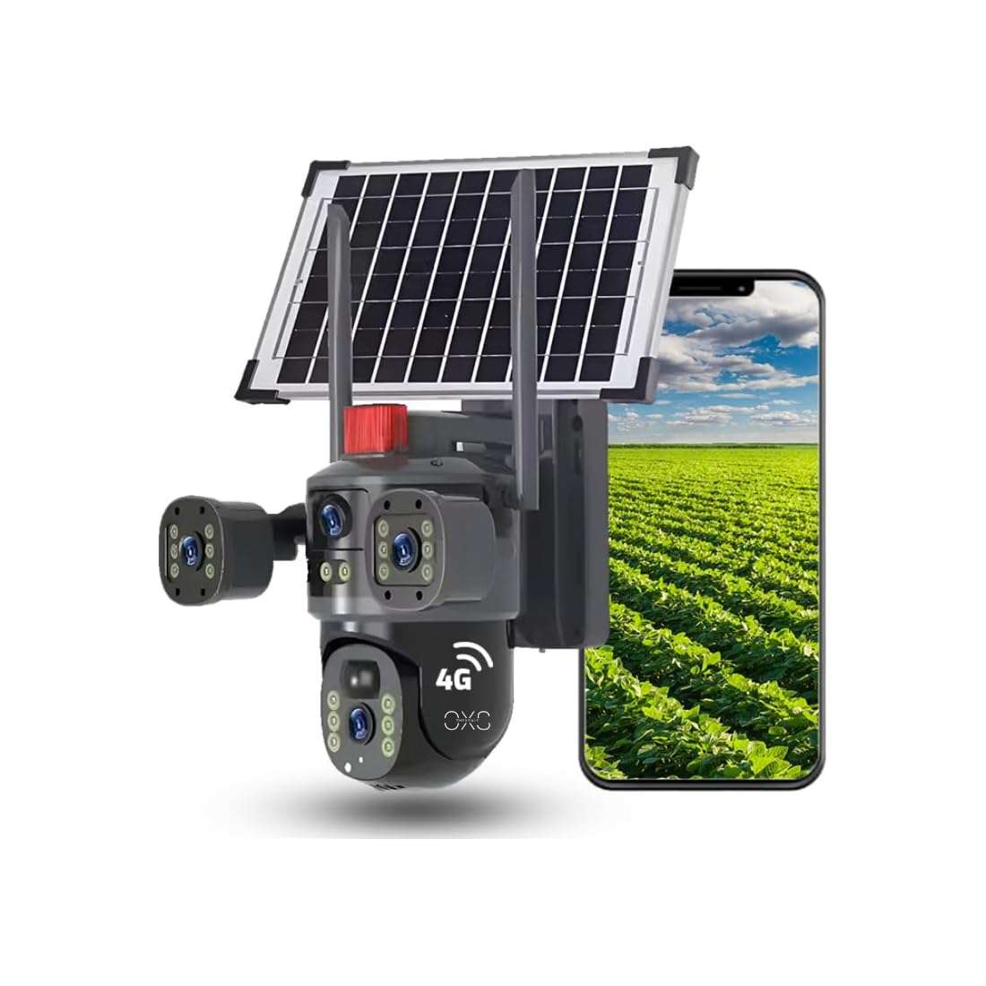 NEW! Full Colour 4K V380 Pro 4G Security Camera 4K Solar PT Camera PIR Human Detection | Sim card