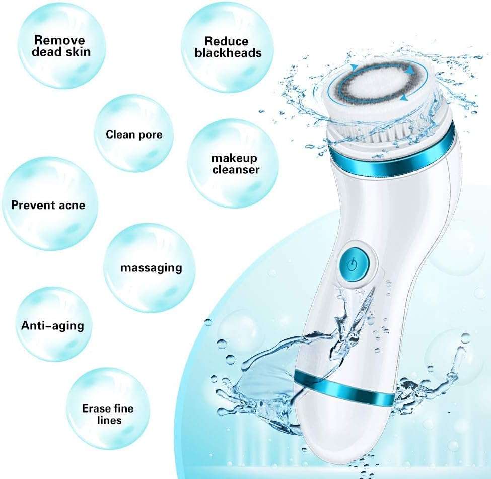 Face Cleansing Brush with Stand