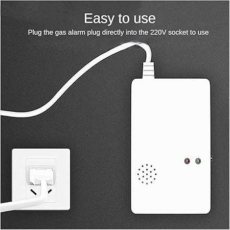 Natural Gas Detector Alarm Independent Gas Detector Sensor Wall Mounted