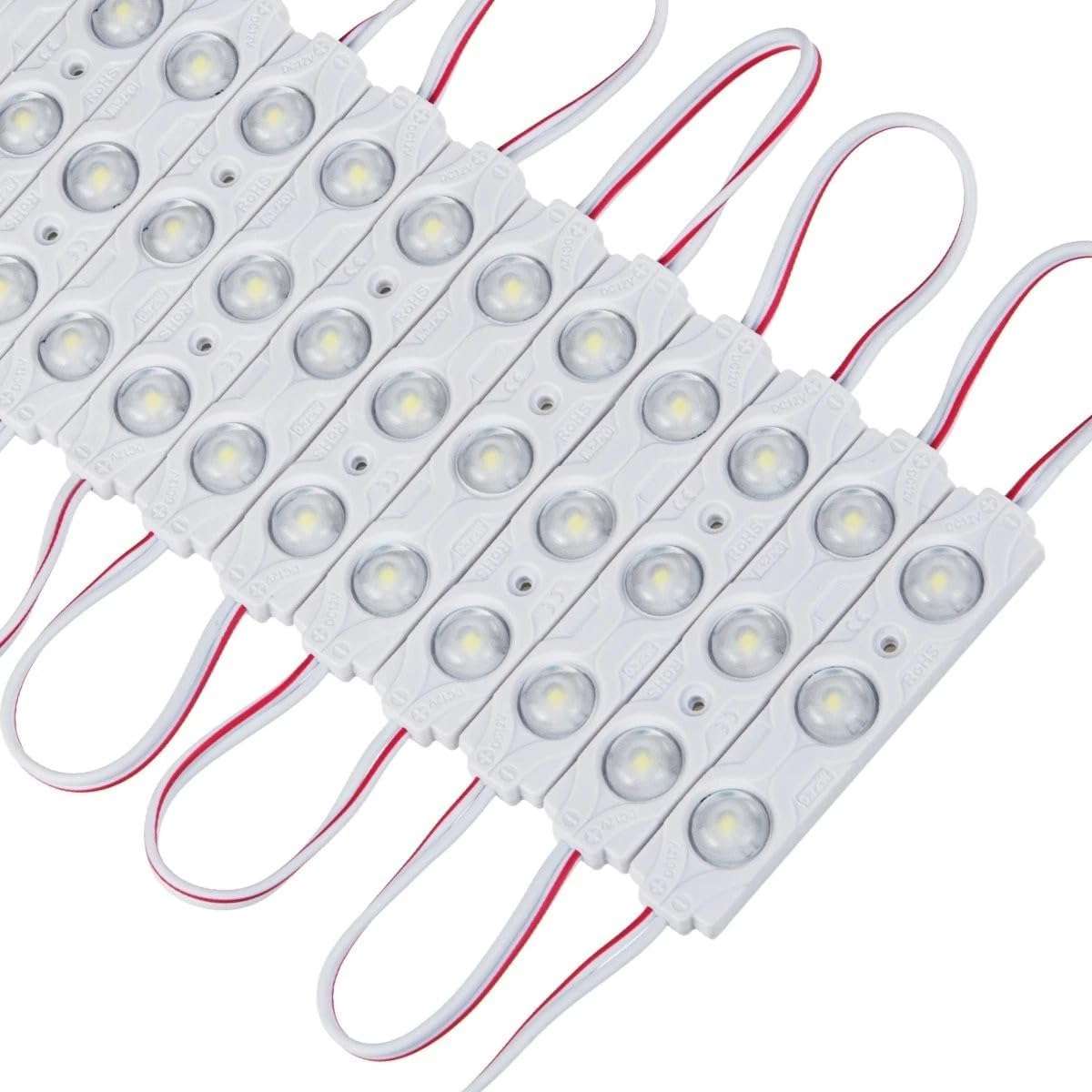 20×1W SIGN LED DC 12V 3 SMD MODULE WATERPROOF SUPER BRIGHT - WARM WHITE