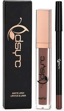 Dsync Lip Contour Kit, Matte Liquid Lipstick and Liner, Vegan, Waterproof, Longwear