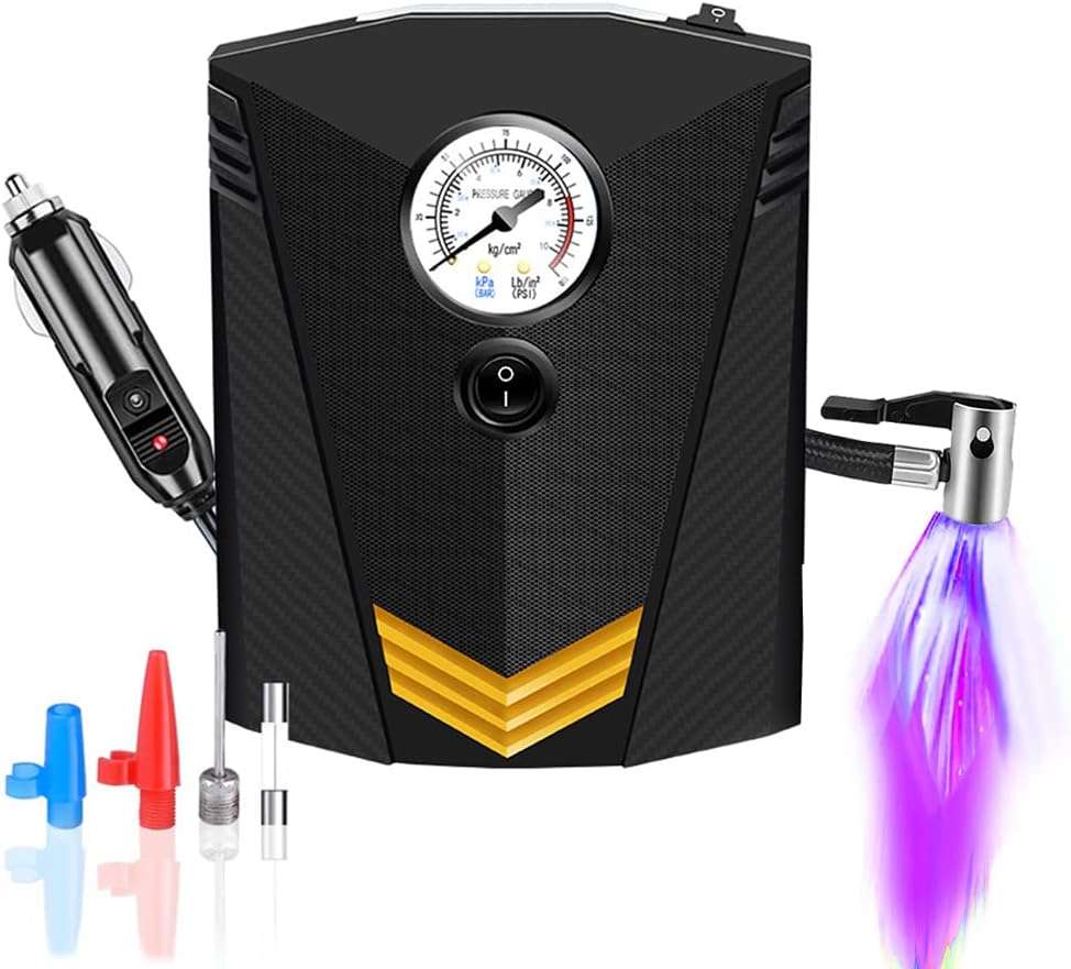 Portable mini small Air Compressor,Pump car accessories DC 12V Air Compressor, for Cars, Motorcycles