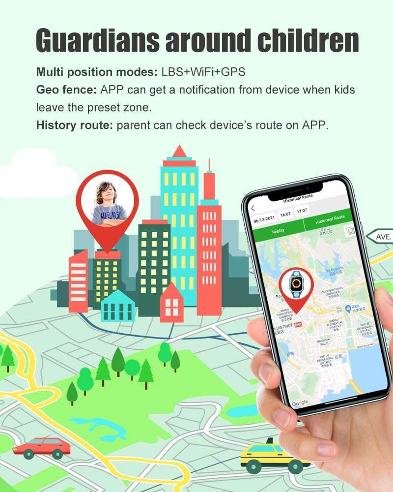4G Kids Smartwatch Phone with GPS Tracker