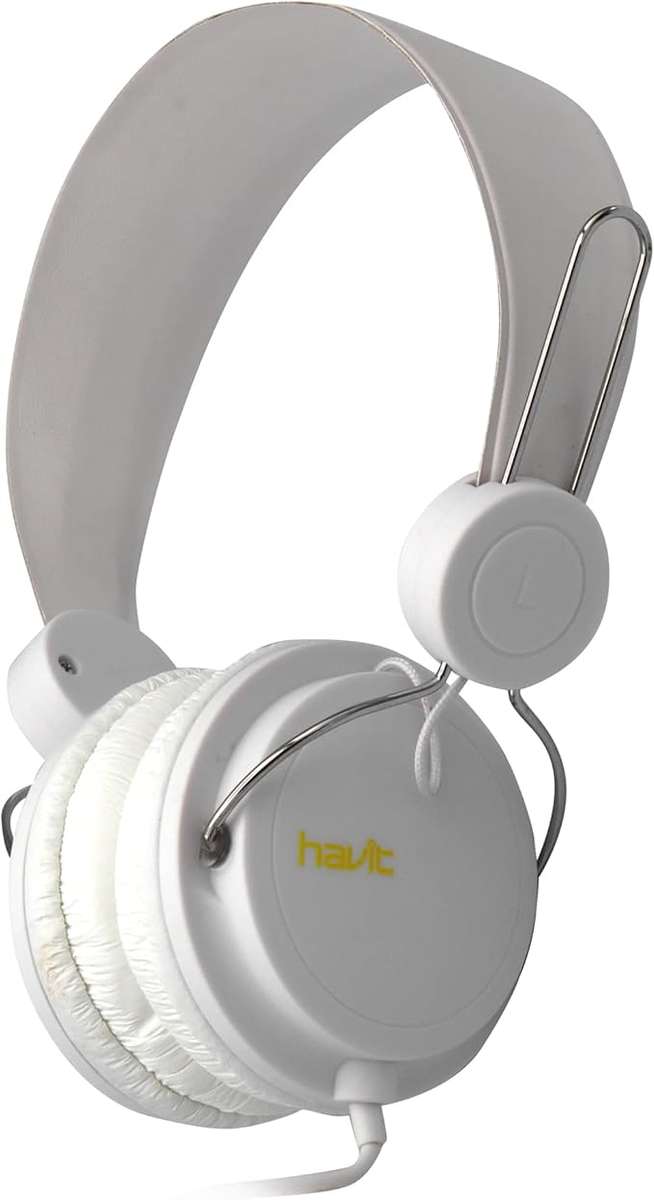Havit HV-H2198D Audio Series Wired Headphone, White
