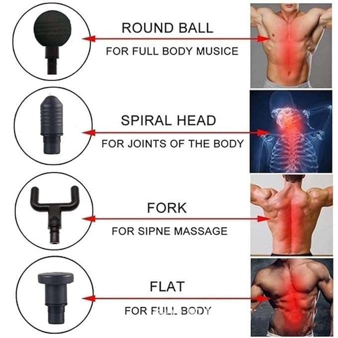 4 Head Fascial Muscle Massage Gun