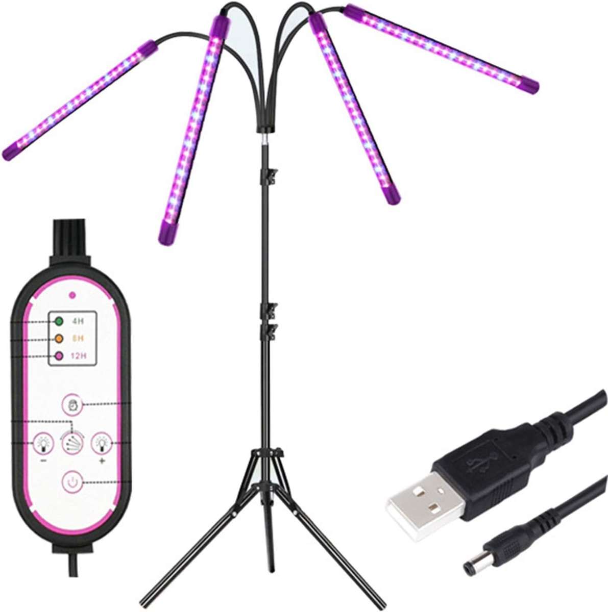 LED remote control reverse  folding plant light