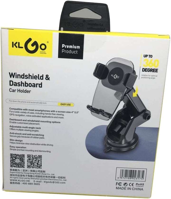 KLGO Expandable Windshield Suction Cup Phone Holder - Z10