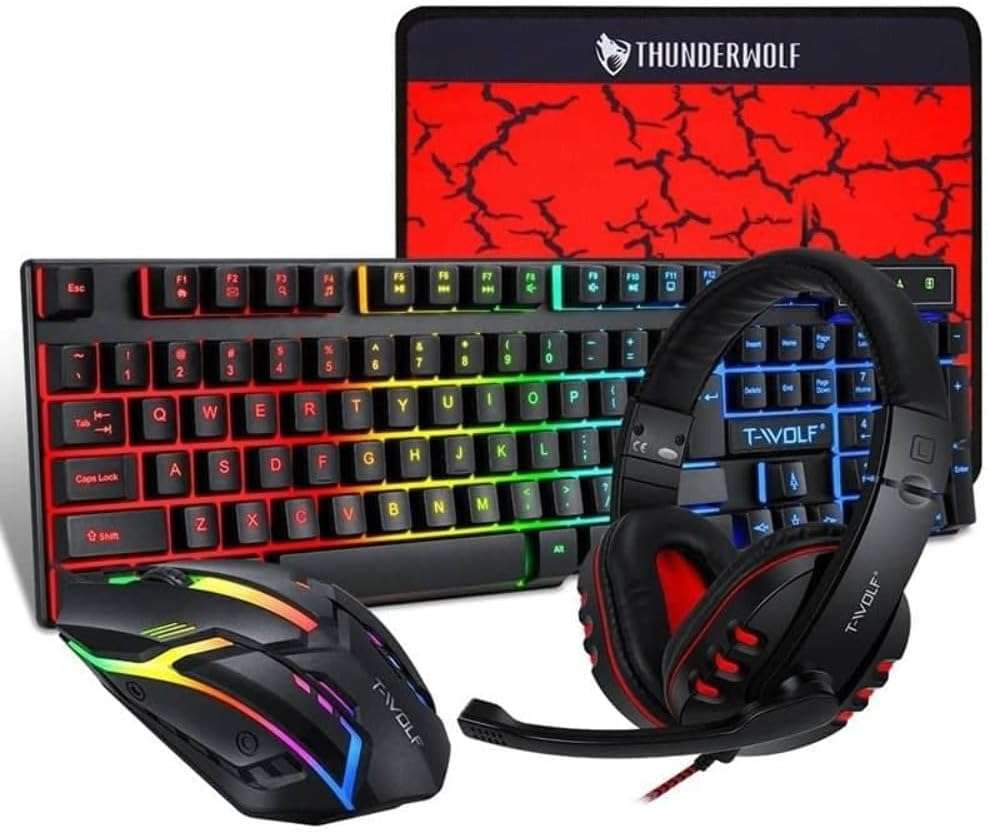 T-WOLF TF800 Wired Combo 4in1 PC Gaming Set