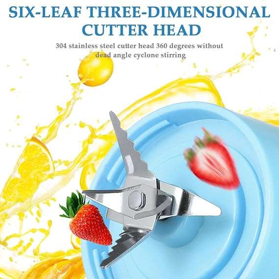 USB Rechargeable Mini Portable Electric Fruit Juicer Blender Smoothie Maker