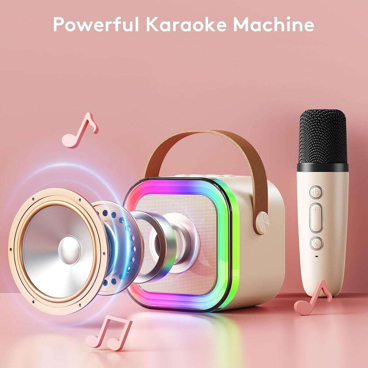 COLORFUL KARAOKE PORTABLE RGB MINI SPEAKER