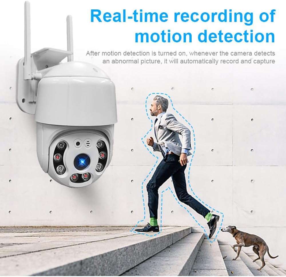 Wireless Security Camera Outdoor WiFi, Siren Alarm Spotlight Outdoor Camera Wireless Battery Powered