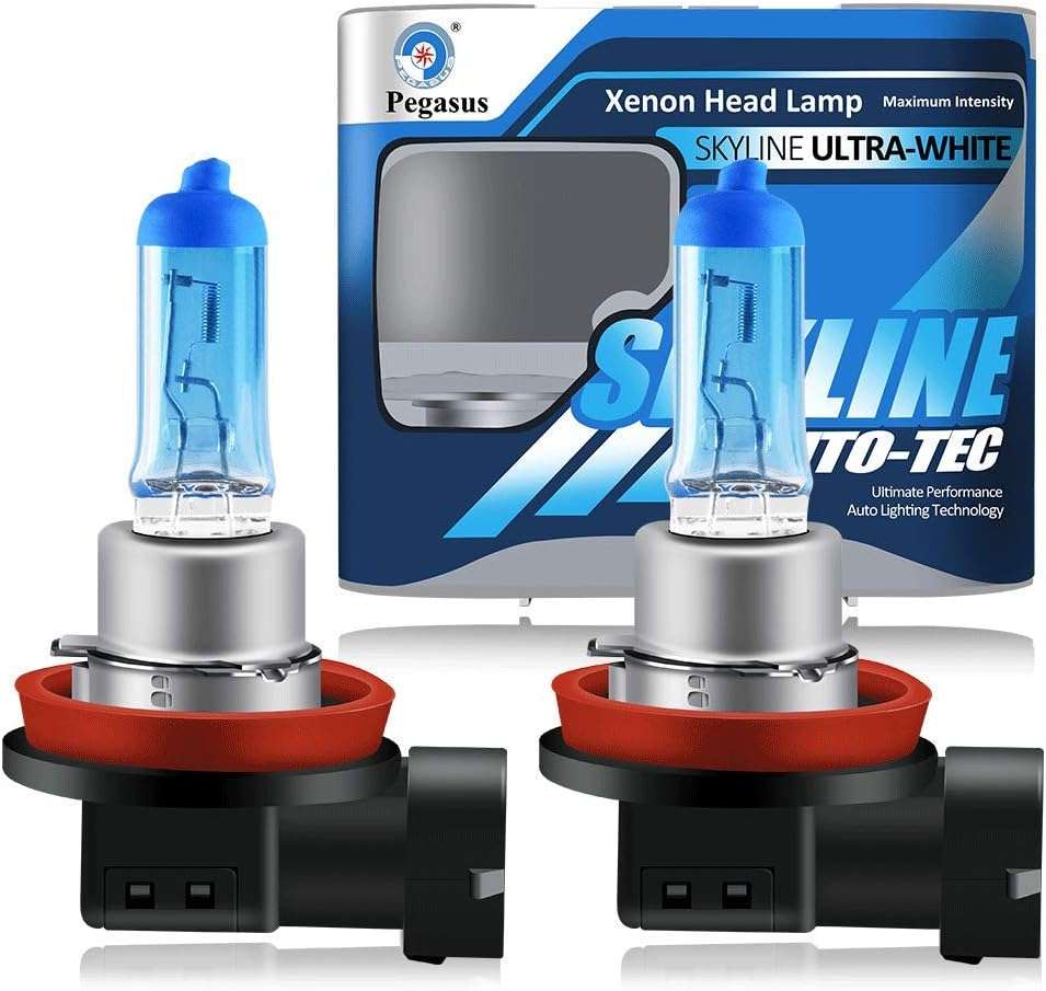 35W H8 Super Bright Xenon White 5000K 12V Halogen Headlight Bulbs