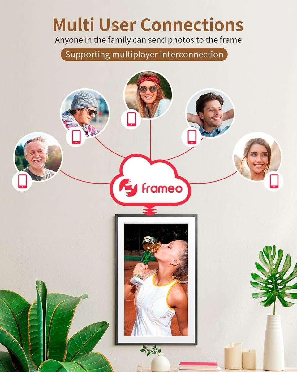 BezosMax 15.6 Inch WiFi Digital Picture Frame