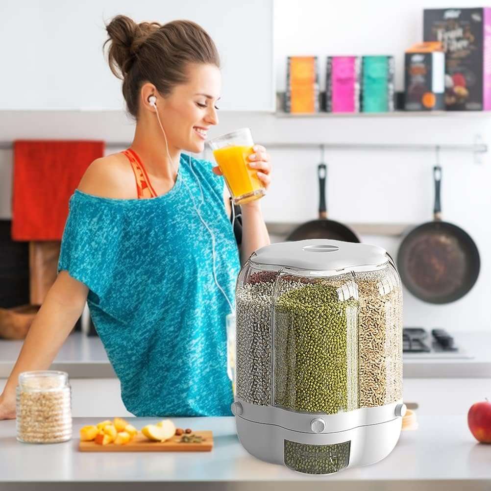 Rotating Rice and Grain Dispenser