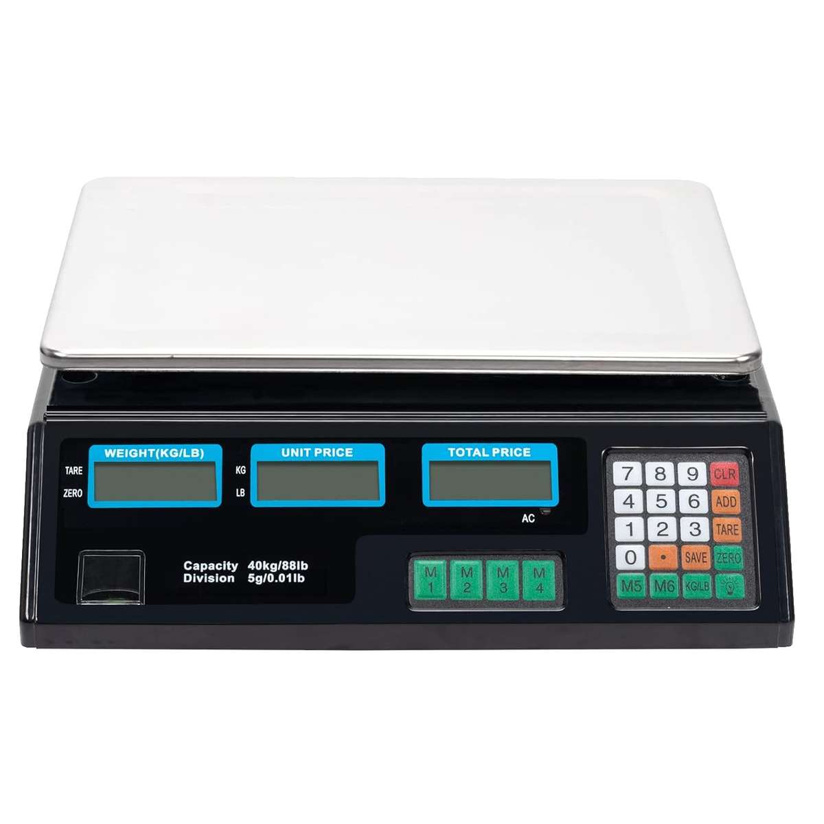 40kg Digital Price Computing Scale with LED Display, Commercial Electronic Weighing Scale