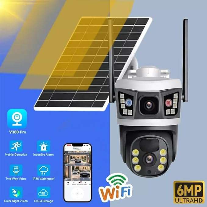 Outdoor 4G Security Camera V380 Pro Dual Lens