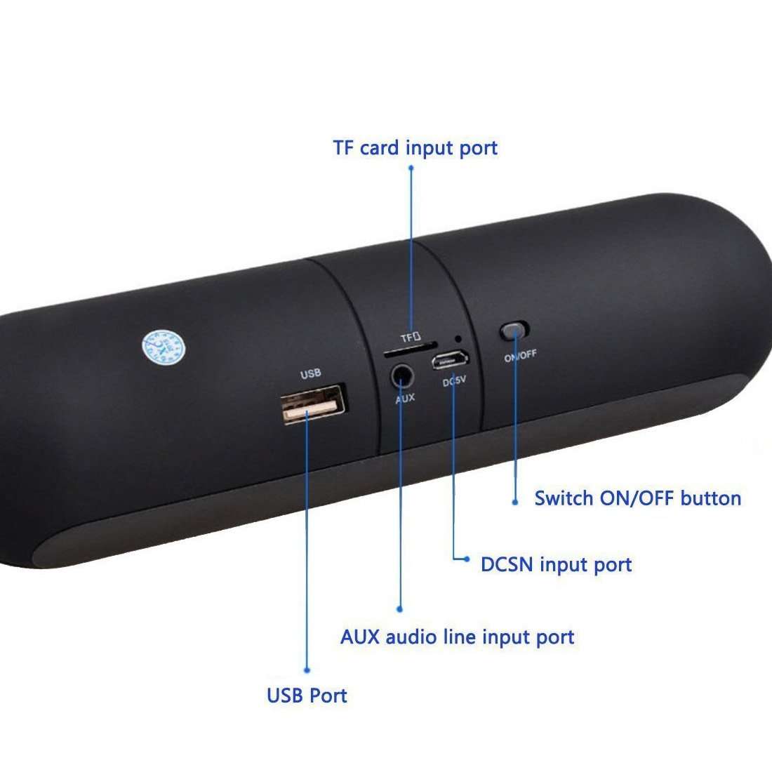 XC-36 Portable Wireless Bluetooth Speaker - Black