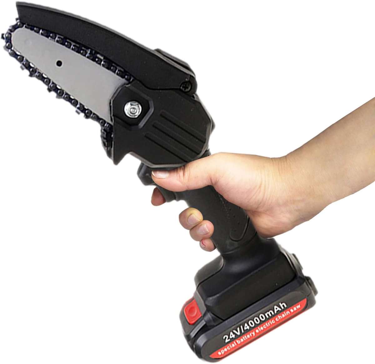 24V mini electric chainsaw rechargeable 4-Inch Lithium Battery Portable electric saw with Case