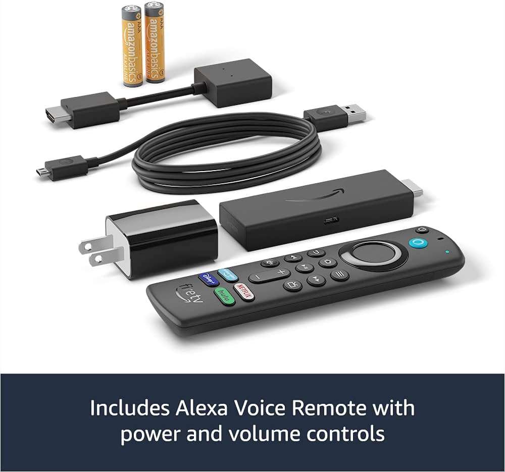 Fire TV Stick 4K Streaming with latest Alexa Voice Remote (includes TV controls), Dolby Vision