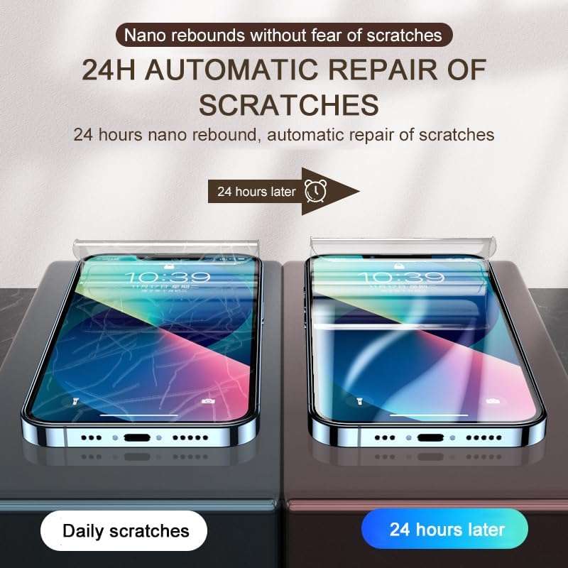 Hydrogel screen protector for iPhone 12 iPhone 13 iPhone 14 iPhone 15 iPhone 16 Series - pack of two