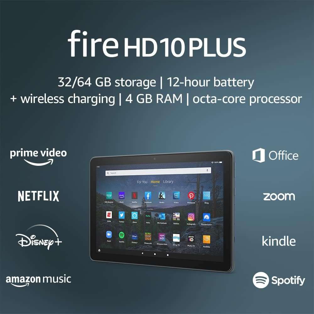 Amazon Fire Tablet HD 10 PLUS Bundle (Gen 11 - 2021)