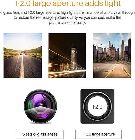 1080P Triple Lens Large Display Dash Cam with Rearview Cam