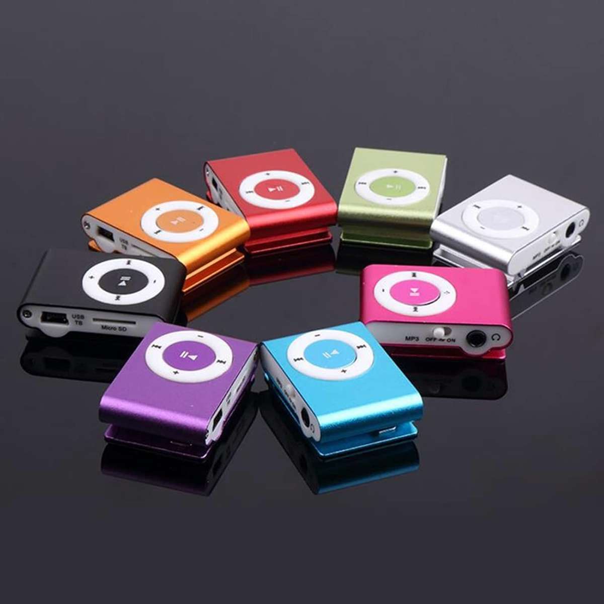 Mini Clip MP3 Player Compact Metal Music Player
