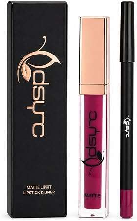 Dsync Lip Contour Kit, Matte Liquid Lipstick and Liner, Vegan, Waterproof, Longwear