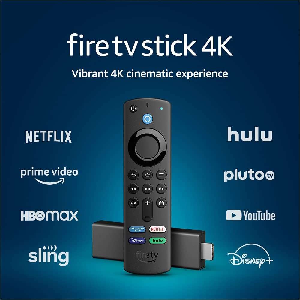 Fire TV Stick 4K Streaming with latest Alexa Voice Remote (includes TV controls), Dolby Vision