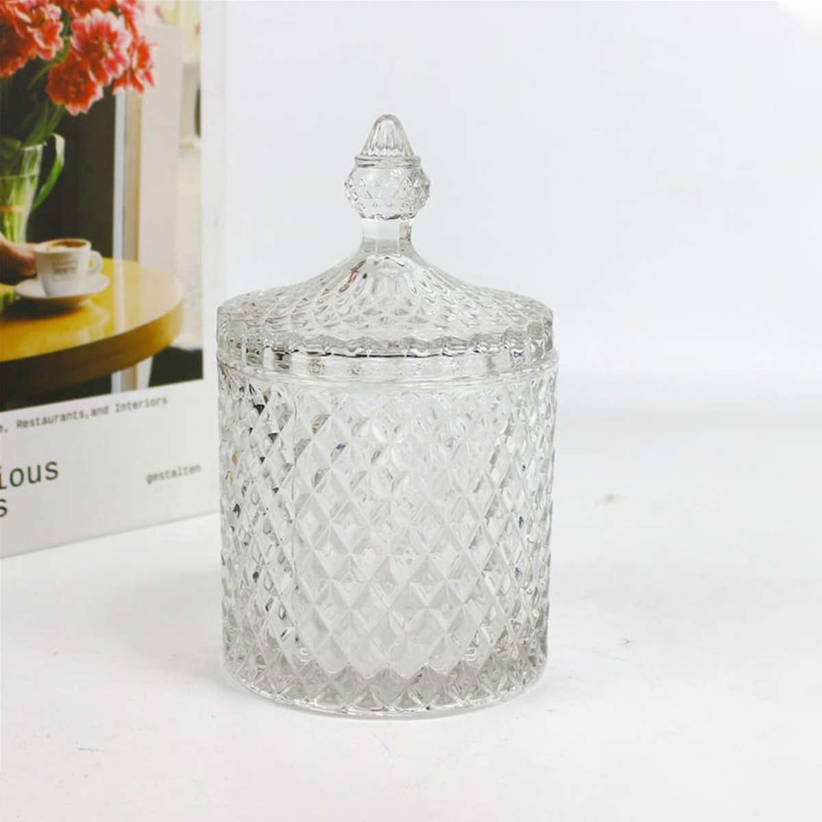 Glass Candy Jar with Lid