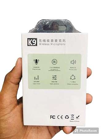 1pc Dual Microphone Mic Plug Play Usb Type C  Ios Connector Wireless Lavalier Microphone