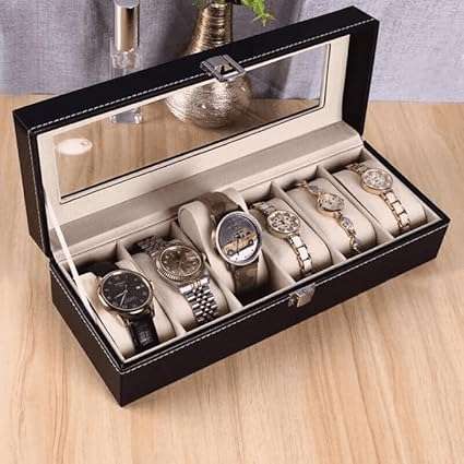 Imported Leather Watch Box Functional and Stylish Storage Box for Precious Watches