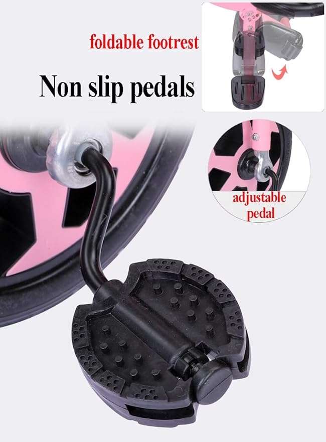 Kids trikes with Parent Push Rod (PINK)