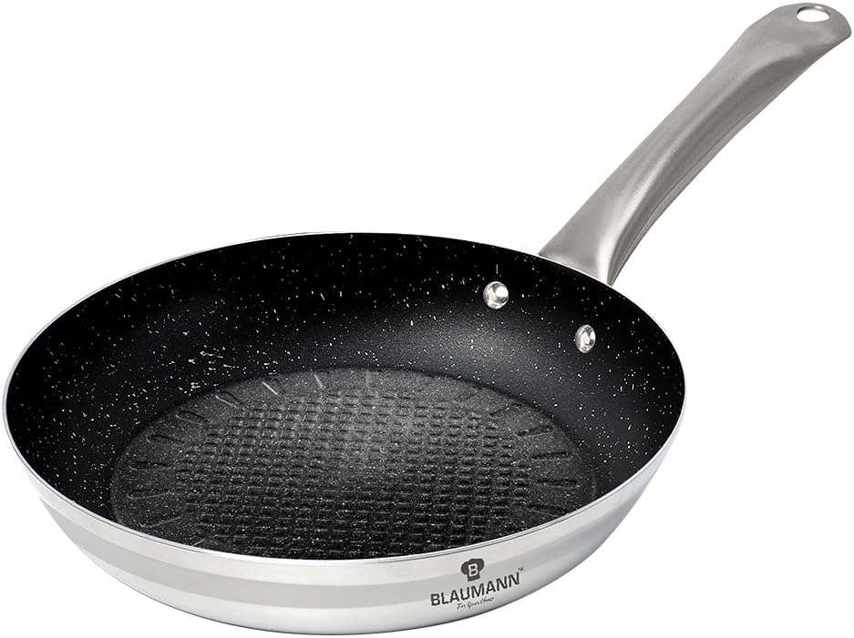 Blaumann Stone Coated Frying Pan in Stainless Steel 26cm(Second hand)