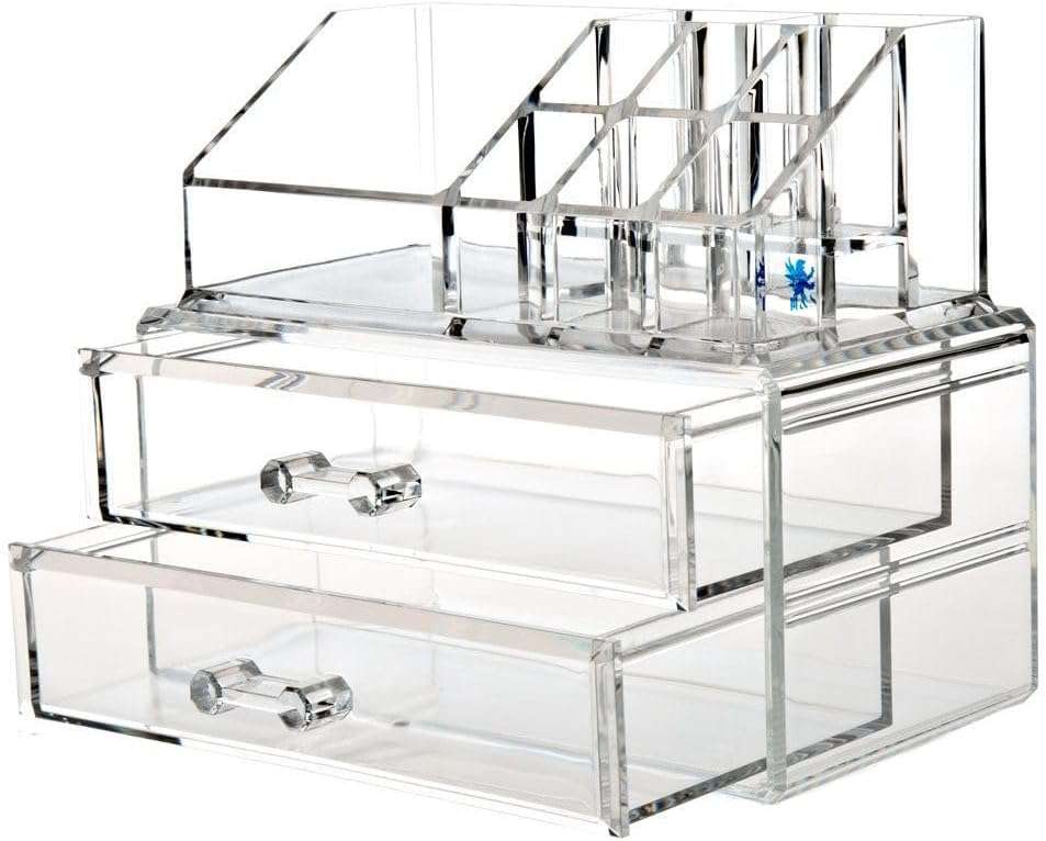 Jack Brown 2 Drawer Cosmetic Organizer